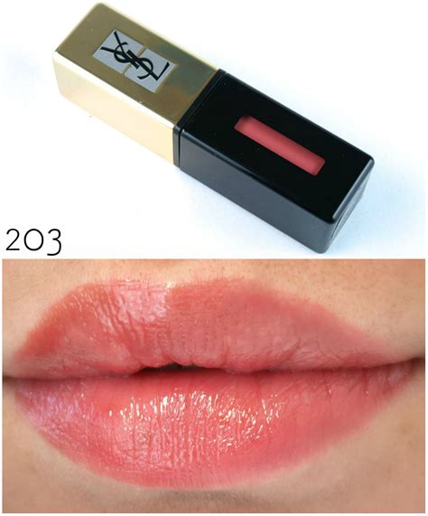 ysl glossy stain 203|YSL lip stain reviews.